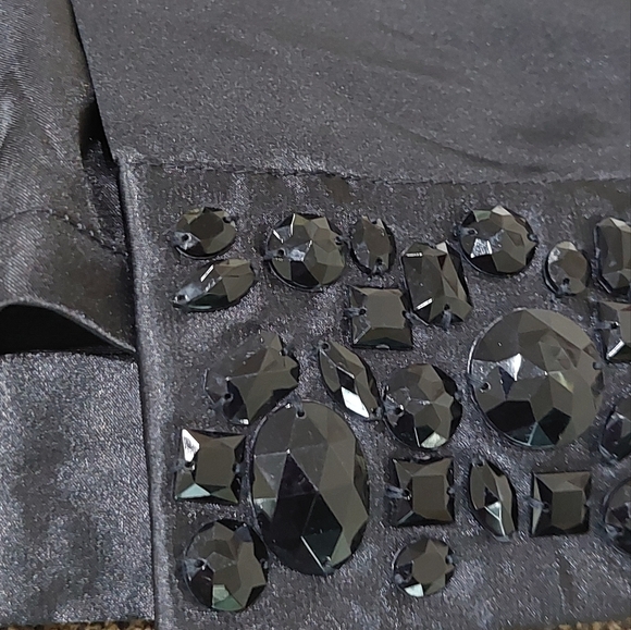 White House Black Market Cocktail Rhinestone Pencil Skirt Sz 0 Designer Fit - Picture 3 of 9